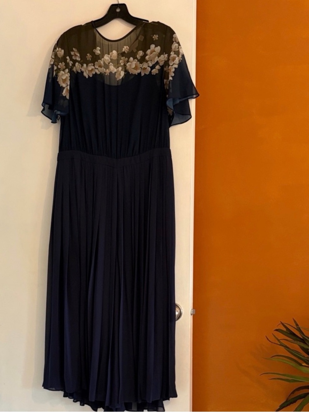 Ted Baker Navy and Olive Floral Maxi Dress - Picture 2 of 13